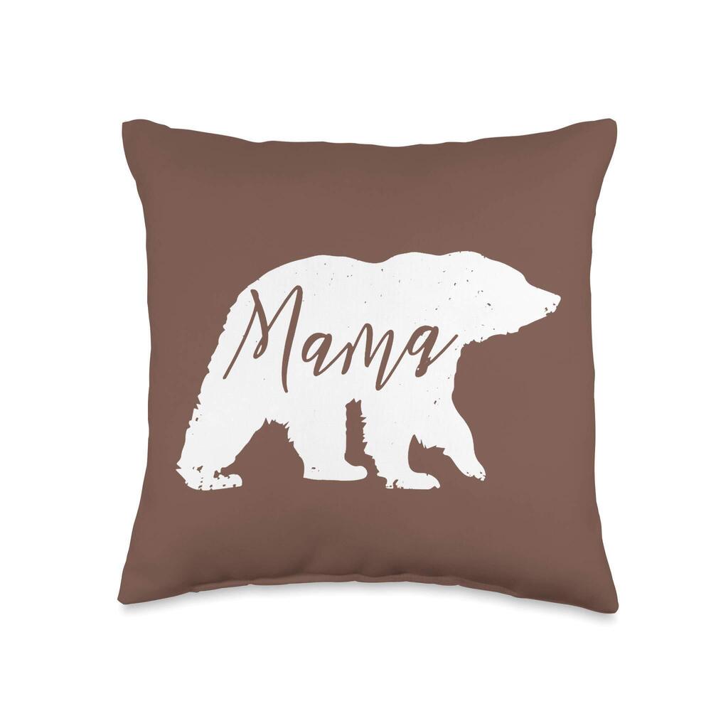5669 Mama Bear Mother's Day Gift for Mommy Case for Mom Throw Throw Pillow